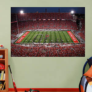 Ohio State - Marching Band Script Ohio Mural Fathead Wall Decal